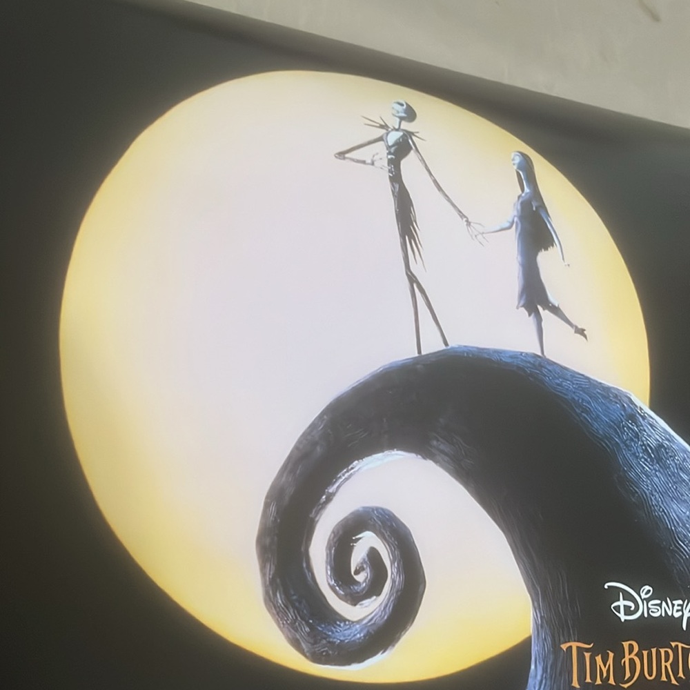 Nightmare Before Christmas Poster 2024 Rerelease 2-Siding NBC/Agatha Disney Tim - Picture 3 of 9